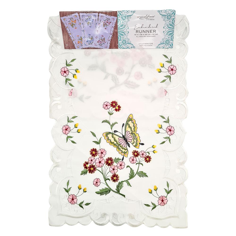 Camino de Mesa American Linen de Tela 16" x 36" - Surtido