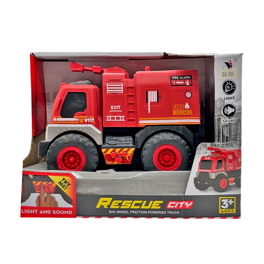 Camión Bombero 15 Cm C/Luces Y Sonido - Jinheng - Titan.com.pa - 2100000646425