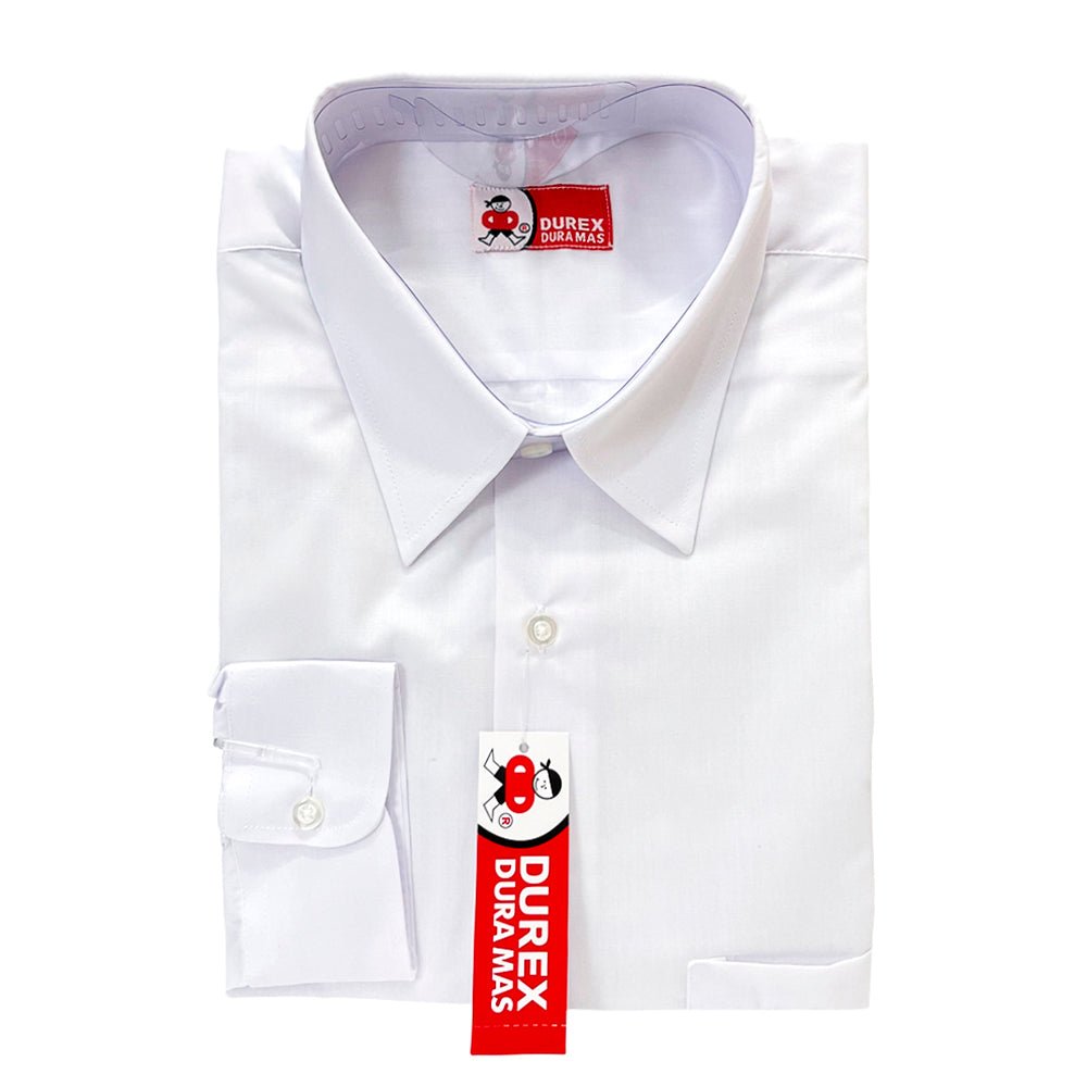 Camisa Blanca Escolar Durex / Manga Larga / Talla S - Durex - Titan.com.pa - 7453000693063