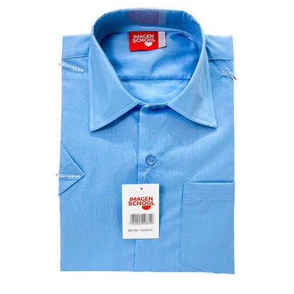 Camisa Escolar Celeste Imagen School / Manga Corta / Talla M - Imagen School - Titan.com.pa - 2100000262090