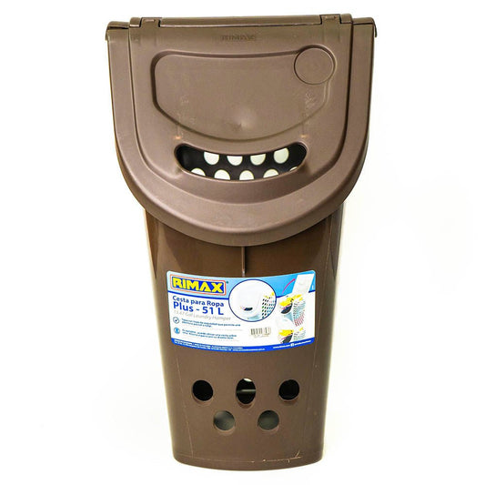 Canasta Para Ropa Rimax De 51 L Chocolate