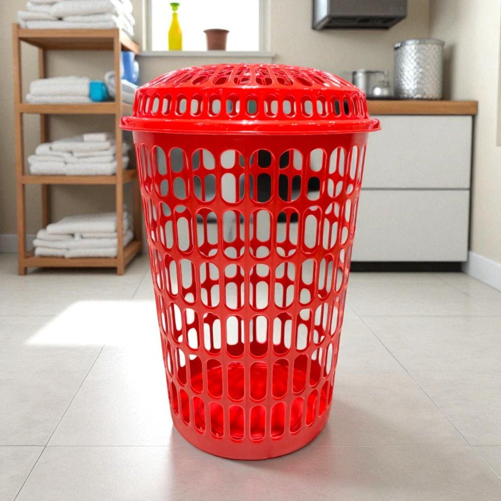 Canasta Plástica C/Tapa Tulipán Grande Surtido - Urpi Plast - Titan.com.pa - 7750497670318