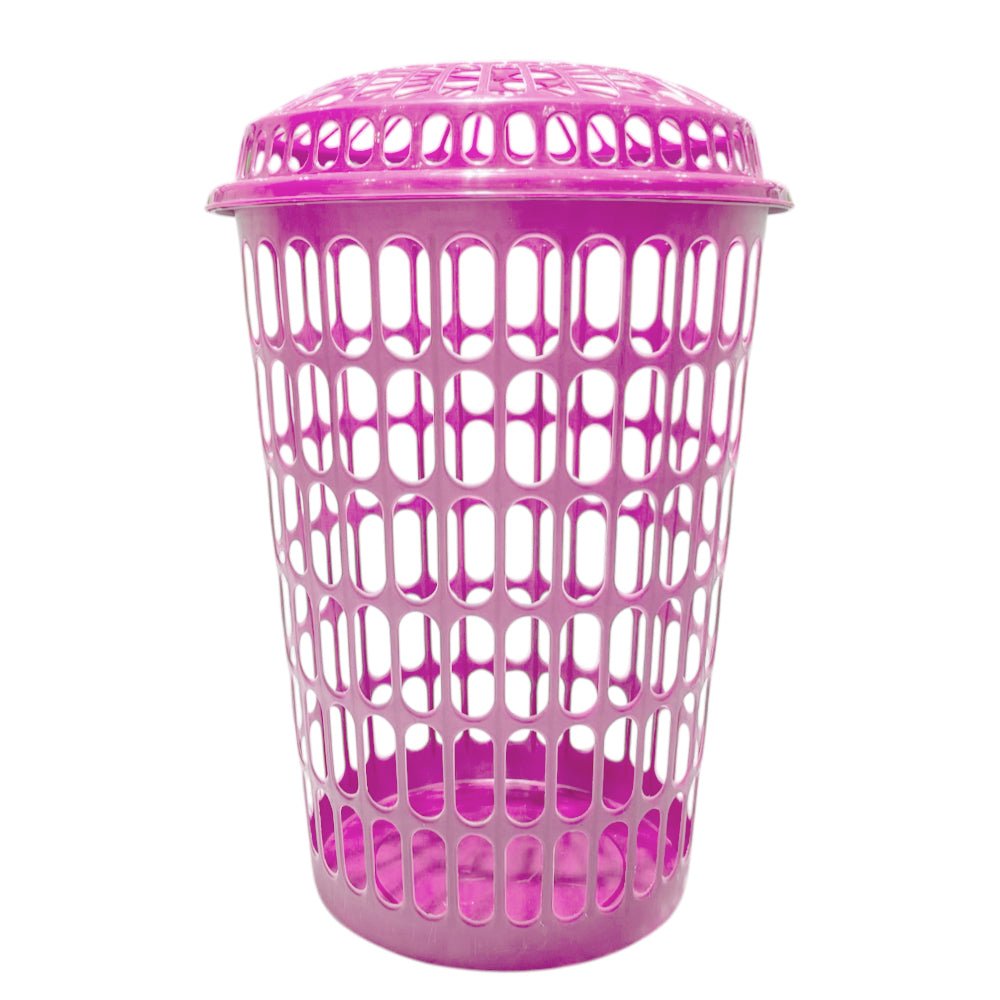 Canasta Plástica C/Tapa Tulipán Grande Surtido - Urpi Plast - Titan.com.pa - 7750497670318