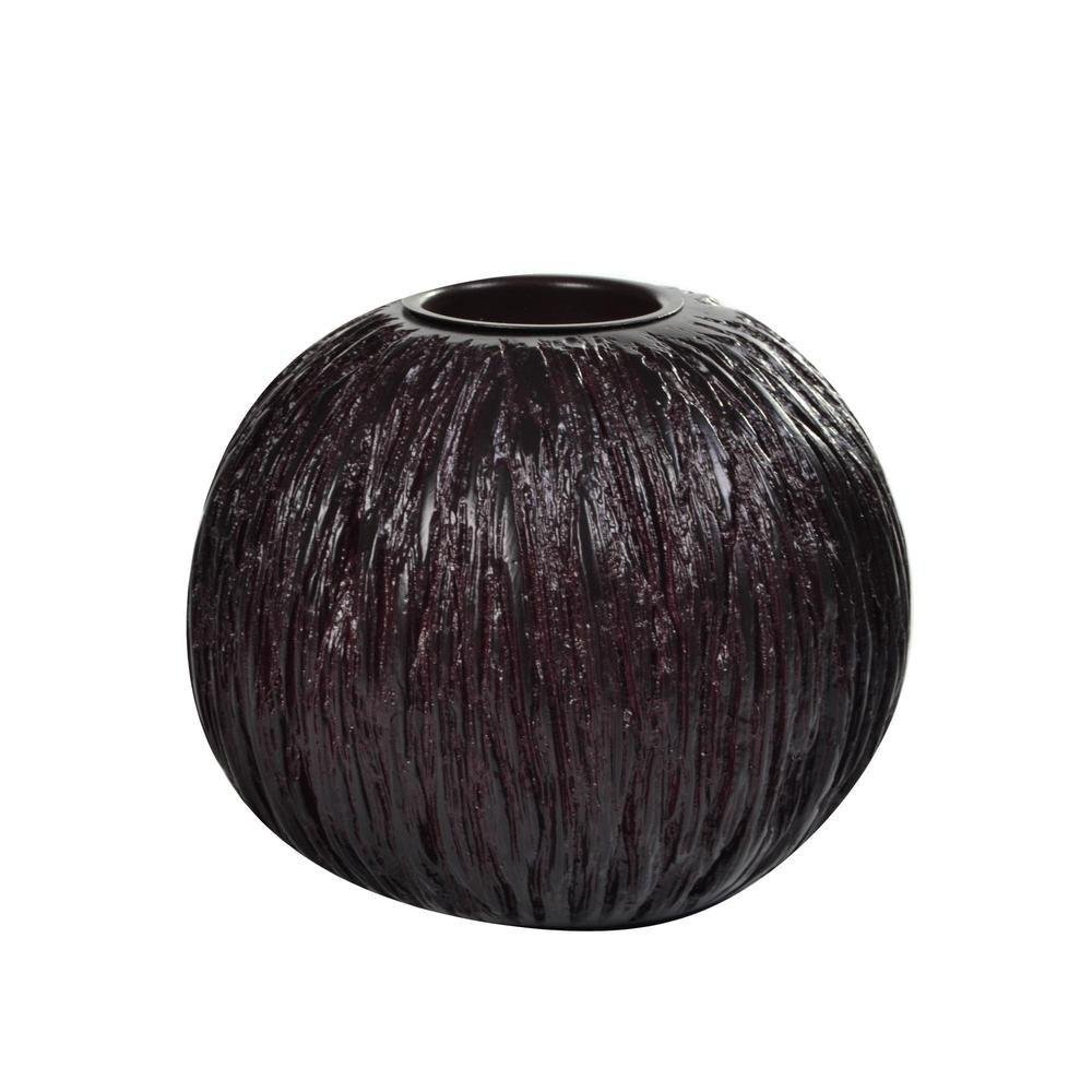 Candelero Concepts de Poliresina 5" Chocolate