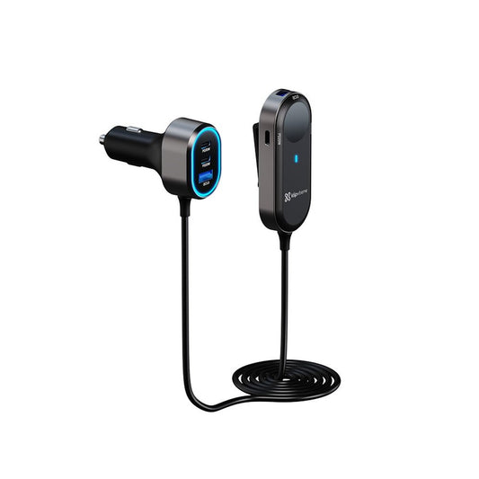 Cargador para Auto KX 100W 4 Puertos USB-C con Panel Extensible - KLIP XTREME - 11185000