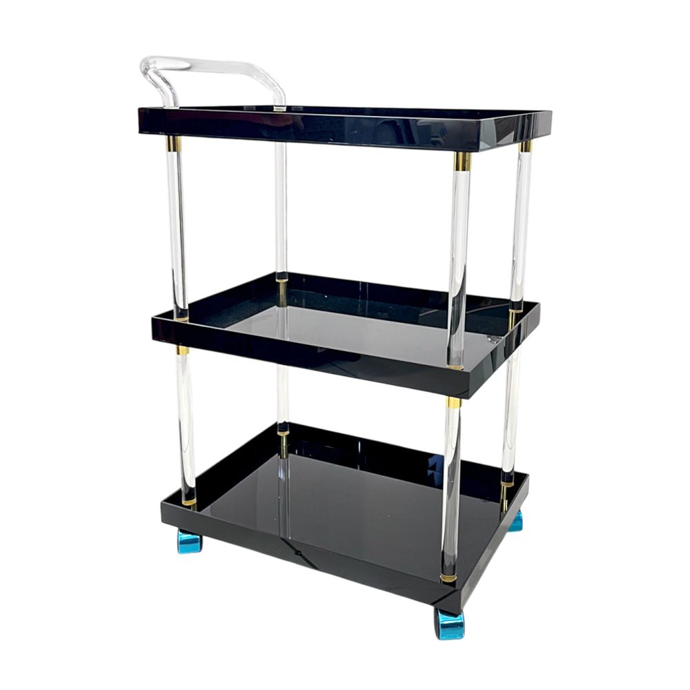 Carrito De Servicio 3 Niveles Acrílico Negro - Home Elengace - Titan.com.pa - 2100000509713