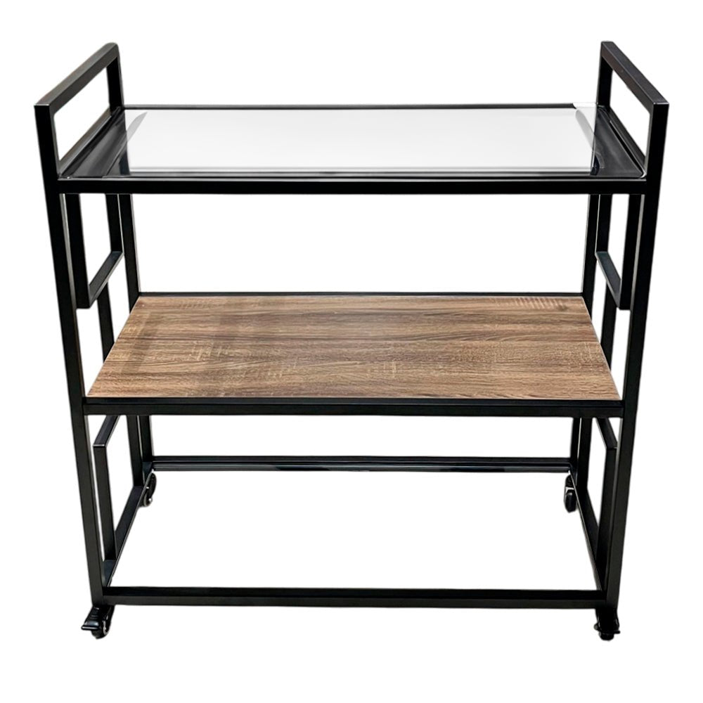 Carrito de Servicio / 3 Niveles / Metal y Madera - Elements Furniture - Titan.com.pa - 2100001401092