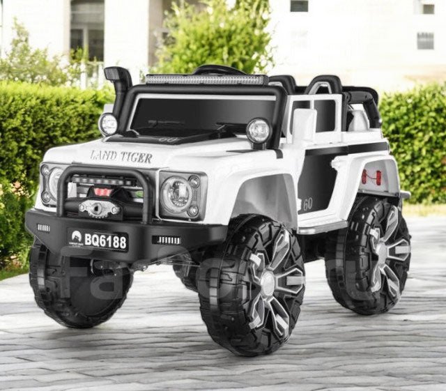 Carro Jeep Recargable de 12 Voltios Blanco - Overseas - Titan.com.pa - 2100000922529