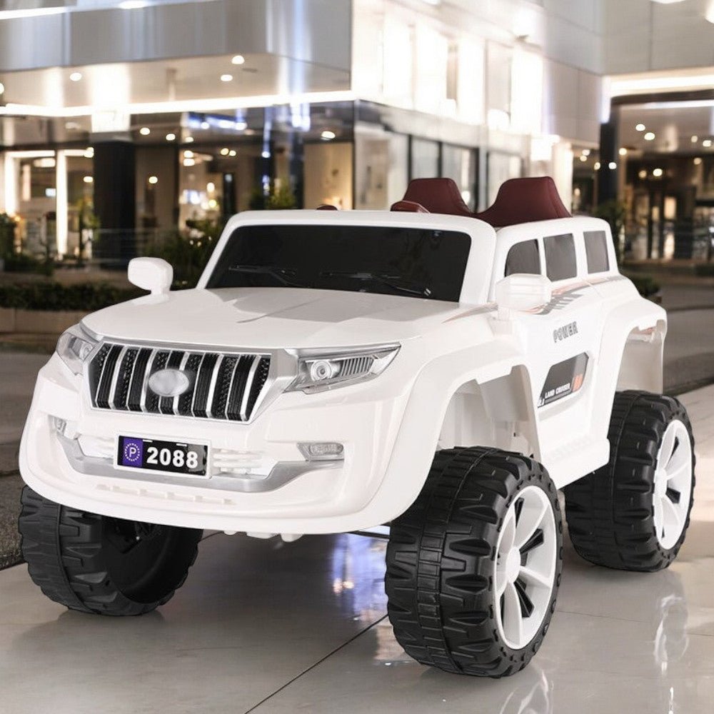 Carro Jeep Recargable de 12 Voltios Blanco - Overseas - Titan.com.pa - 2100000763009