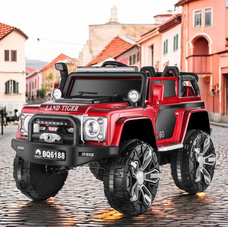 Carro Jeep Recargable de 12 Voltios Rojo - Overseas - Titan.com.pa - 2100000877737