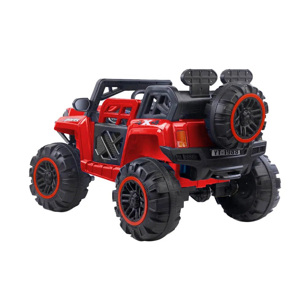 Carro Jeep Recargable de 12 Voltios Rojo - Overseas - Titan.com.pa - 2100000430215