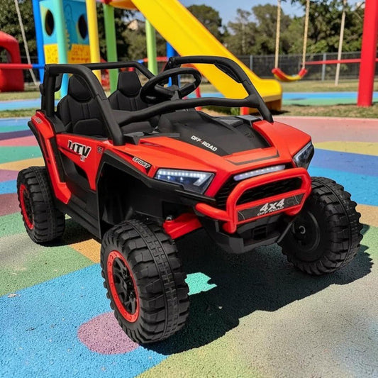 Carro Recargable 4X4 W/RC UTV Rojo/Negro 12V - Overseas - Titan.com.pa - 2100001079741