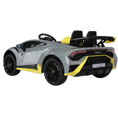 Carro Recargable Lamborghini Huracán STO W/R Gris 12V - Overseas - Titan.com.pa - 2100000080014