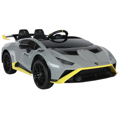 Carro Recargable Lamborghini Huracán STO W/R Gris 12V - Overseas - Titan.com.pa - 2100000080014