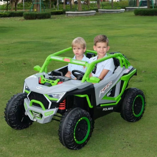 Carro Recargable RZR Para Niños de 12V con Control Remoto color Gris en el Titán Panamá