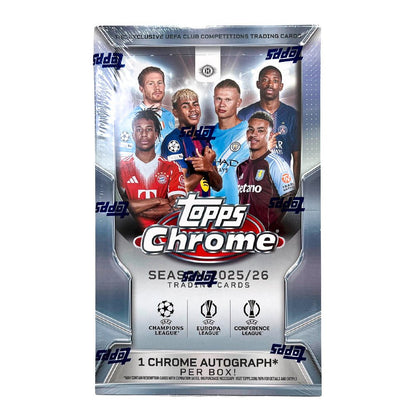 Cartas Topps - 25/26 Topps UCC Chrome - Hobby Box - Topps - Titan.com.pa - 887521158331