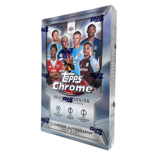 Cartas Topps - 25/26 Topps UCC Chrome - Hobby Box - Topps - Titan.com.pa - 887521158331