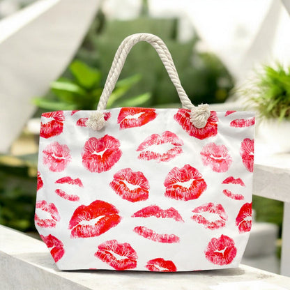 Cartera Tote Juvenil Fashion Dama De Labios Rojo - Fashion - Titan.com.pa - 2150110275602