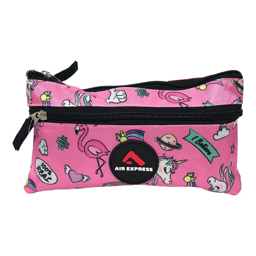Cartuchera Air Express Unicornio Con Doble Cierre - Surtido