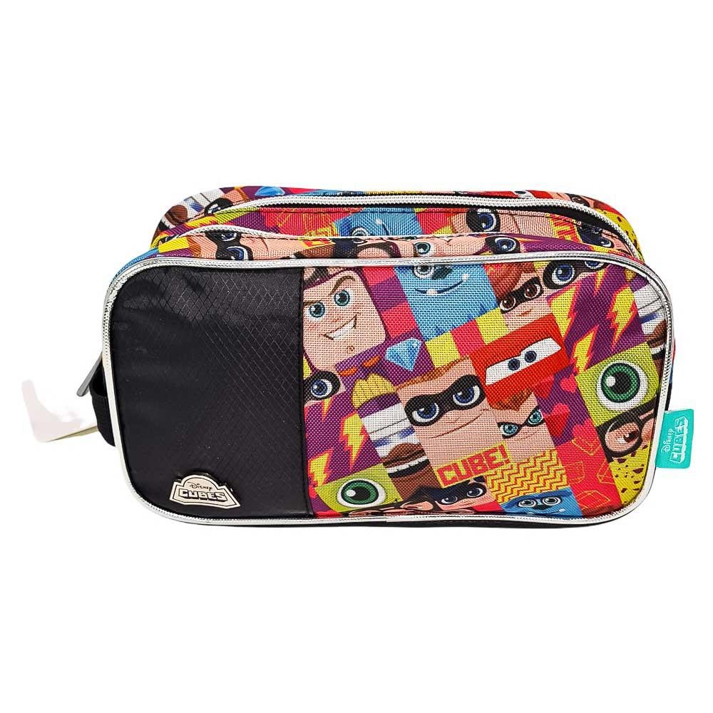 Cartuchera Disney Cubes Doble Cremallera