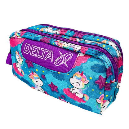 Cartuchera Escolar Delta Niña / Doble Cierre / Estampado Mágico / DELTA - 130PB / Surtido - Delta - Titan.com.pa - 7450219010964