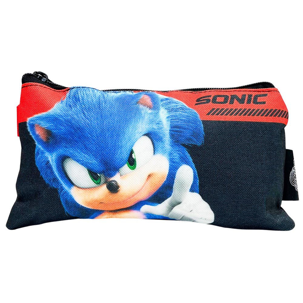 Cartuchera Escolar Sonic the Hedgehog Black/Red - Sonic - Titan.com.pa - 7450217150563