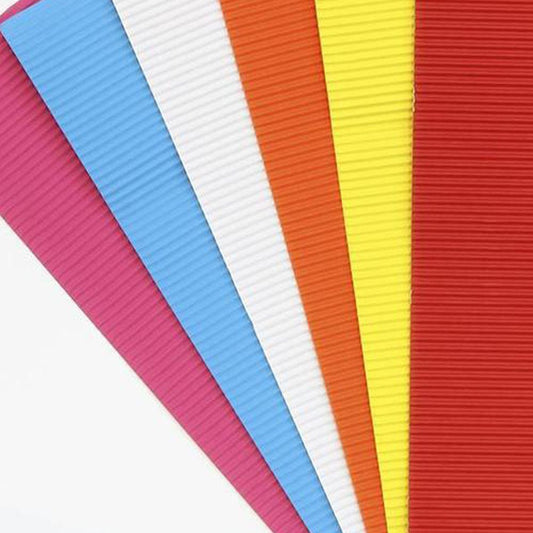 Cartulina Corrugada A4 Bambary Multicolor 6 Piezas