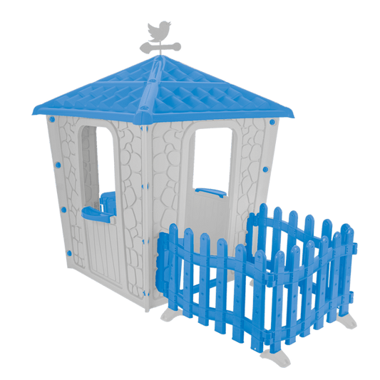 Casa Infantil De Juegos Con Cercado Azul 151 X 174 X 114 CM Diseño Castillo - Pilsan - Pilsan - Titan.com.pa - 8693461102035