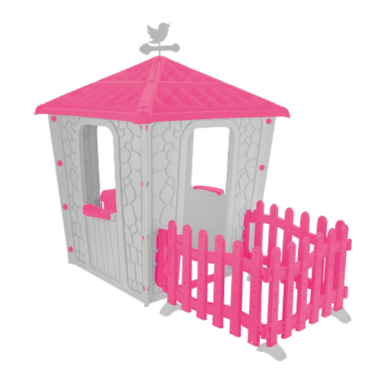 Casa Infantil De Juegos Con Cercado Rosado 151 X 174 X 114 CM Diseño Castillo - Pilsan - Pilsan - Titan.com.pa - 8693461102042