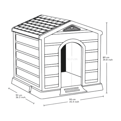 Casa Para Perro/Gris Hielo Terracota/Rimax - Rimax - Titan.com.pa - 7705152144178