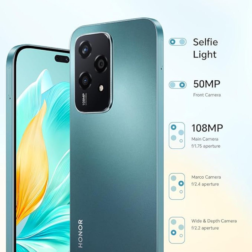 Celular Honor 200 Lite 8G RAM / 256G / Cyan Lake - Honor - Titan.com.pa - 6936520845415