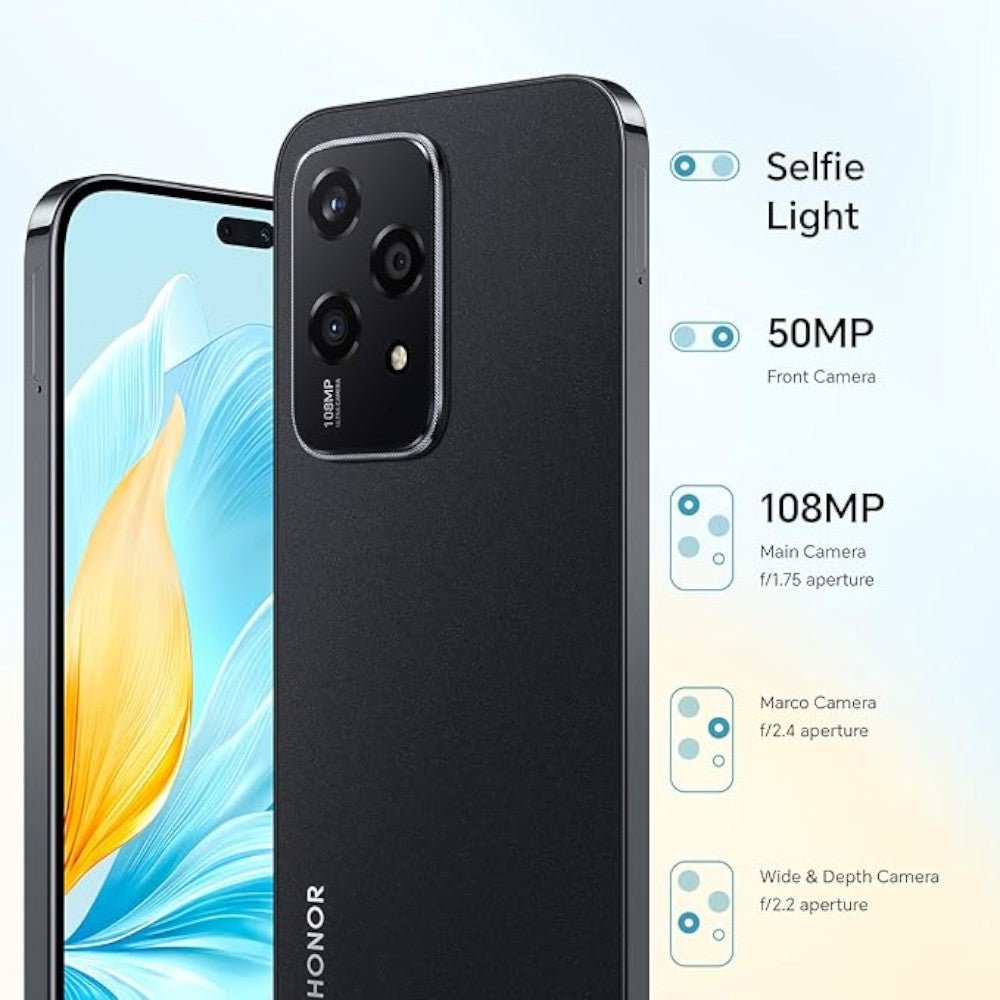 Celular Honor 200 Lite 8G RAM / 256G / Negro - Honor - Titan.com.pa - 6936520845408