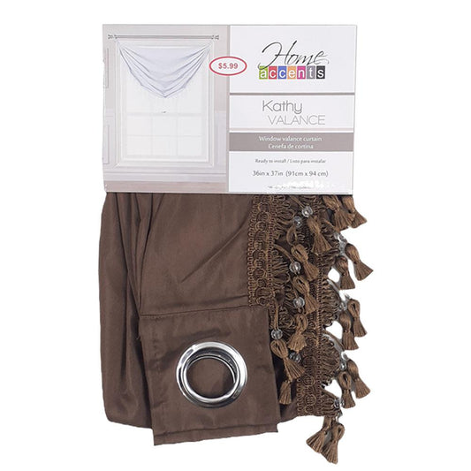 Cenefa Home Accents Kathy de 36" x 37" - Chocolate