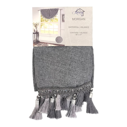 Cenefa Luxury Morgan Rod Pocked 48" x 37" - Gris Oscuro