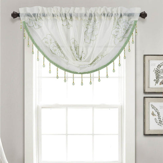 Cenefa Rt Designer Bergen Con Rod Pocket - Verde claro