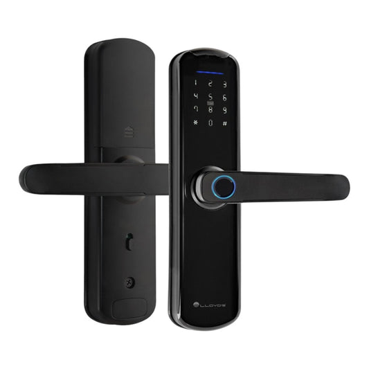 Cerradura inteligente Wi-Fi Home Elegance con lector de huella digital.