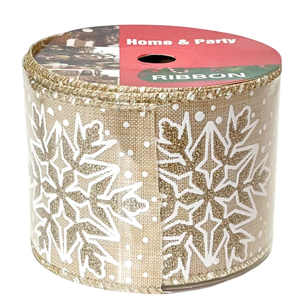 Cinta Decorativa Navideña Christmas Elegance / Diseño Copo de Nieve / Surtido - Christmas Elegance - Titan.com.pa - 2100000096459