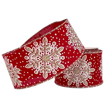 Cinta Decorativa Navideña Christmas Elegance / Diseño Copo de Nieve / Surtido - Christmas Elegance - Titan.com.pa - 2100000096459