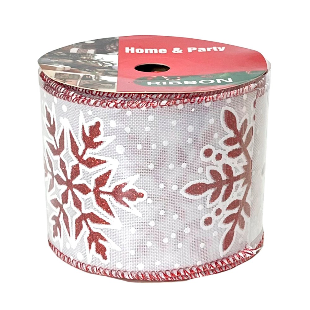 Cinta Decorativa Navideña Christmas Elegance / Diseño Copo de Nieve / Surtido - Christmas Elegance - Titan.com.pa - 2100000096459