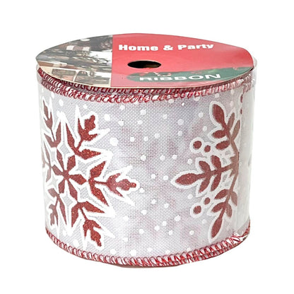 Cinta Decorativa Navideña Christmas Elegance / Diseño Copo de Nieve / Surtido - Christmas Elegance - Titan.com.pa - 2100000096459