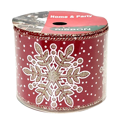 Cinta Decorativa Navideña Christmas Elegance / Diseño Copo de Nieve / Surtido - Christmas Elegance - Titan.com.pa - 2100000096459