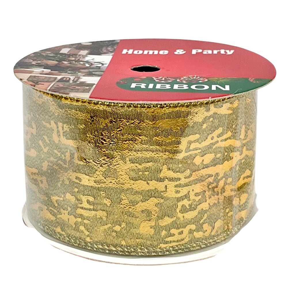 Cinta Decorativa Navideña Christmas Elegance / Doradas / 2.5"x10Yd / Surtido - Christmas Elegance - Titan.com.pa - 2100000798889
