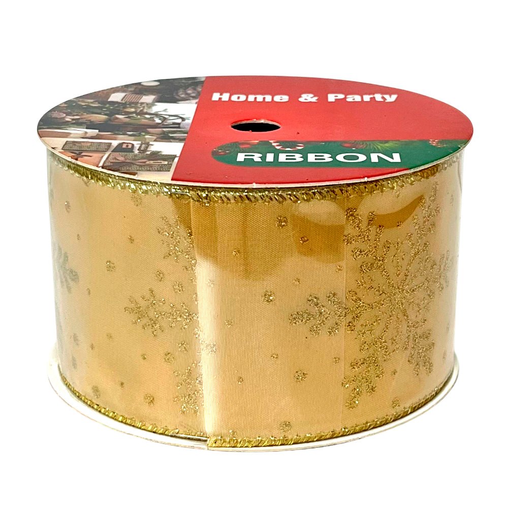Cinta Decorativa Navideña Christmas Elegance / Doradas / 2.5"x10Yd / Surtido - Christmas Elegance - Titan.com.pa - 2100000798889