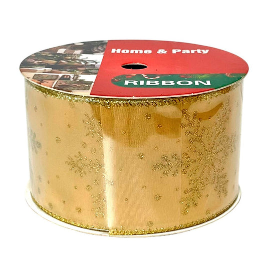 Cinta Decorativa Navideña Christmas Elegance / Doradas / 2.5"x10Yd / Surtido - Christmas Elegance - Titan.com.pa - 2100000798889