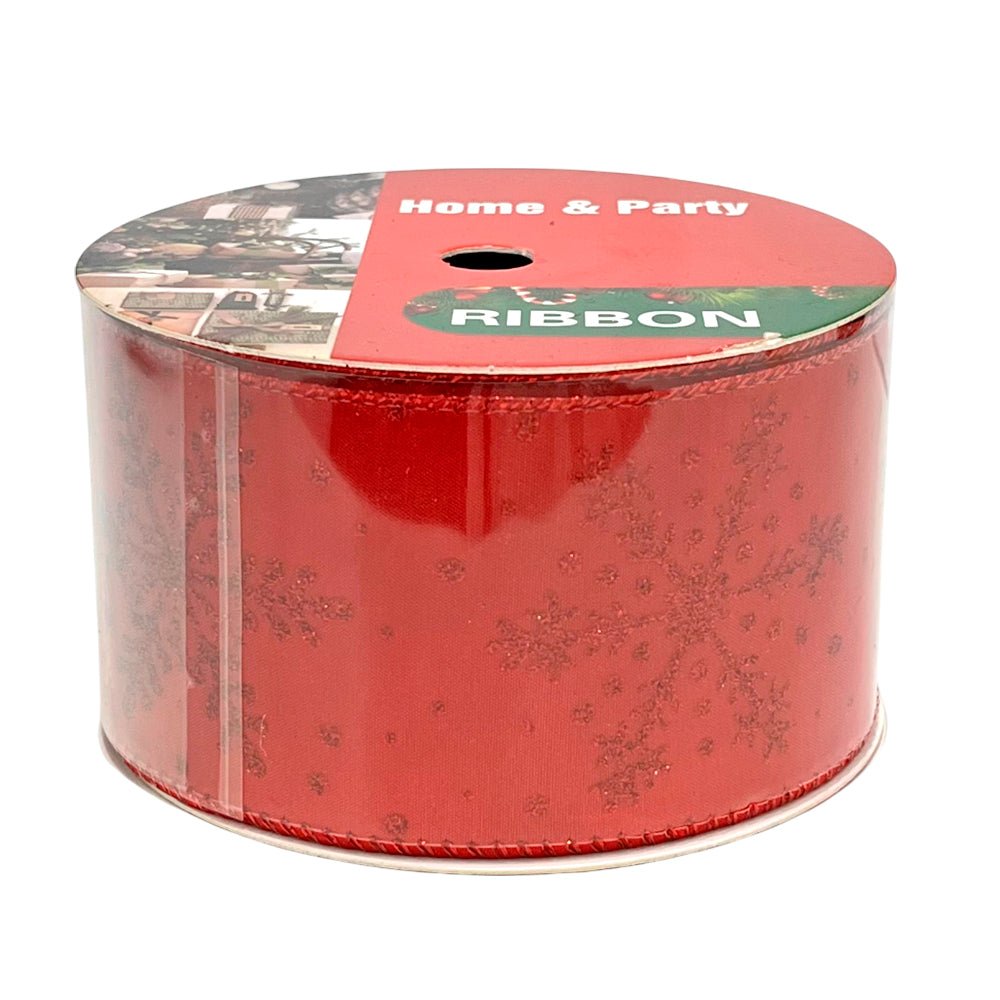 Cinta Decorativa Navideña Christmas Elegance / Rojas / 2.5"x10Yd / Surtido - Christmas Elegance - Titan.com.pa - 2100000535033