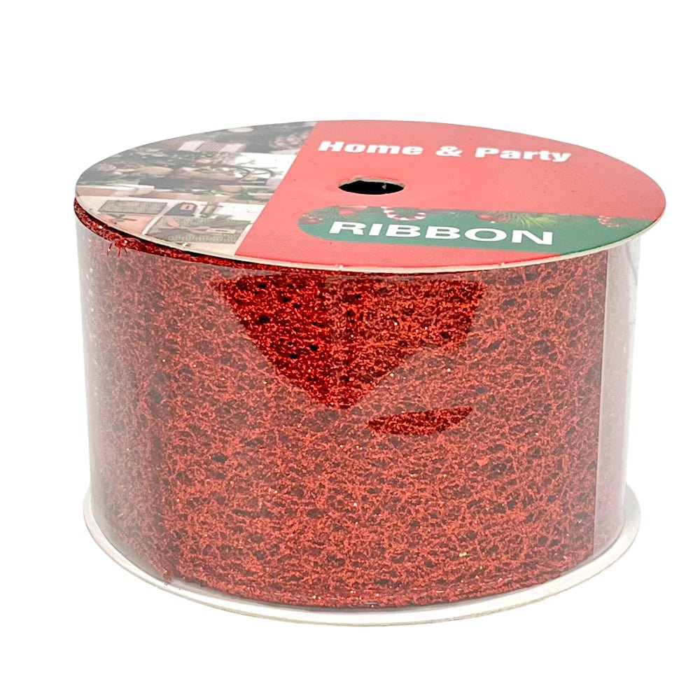 Cinta Decorativa Navideña Christmas Elegance / Rojas / 2.5"x10Yd / Surtido - Christmas Elegance - Titan.com.pa - 2100000535033