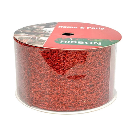 Cinta Decorativa Navideña Christmas Elegance / Rojas / 2.5"x10Yd / Surtido - Christmas Elegance - Titan.com.pa - 2100000535033