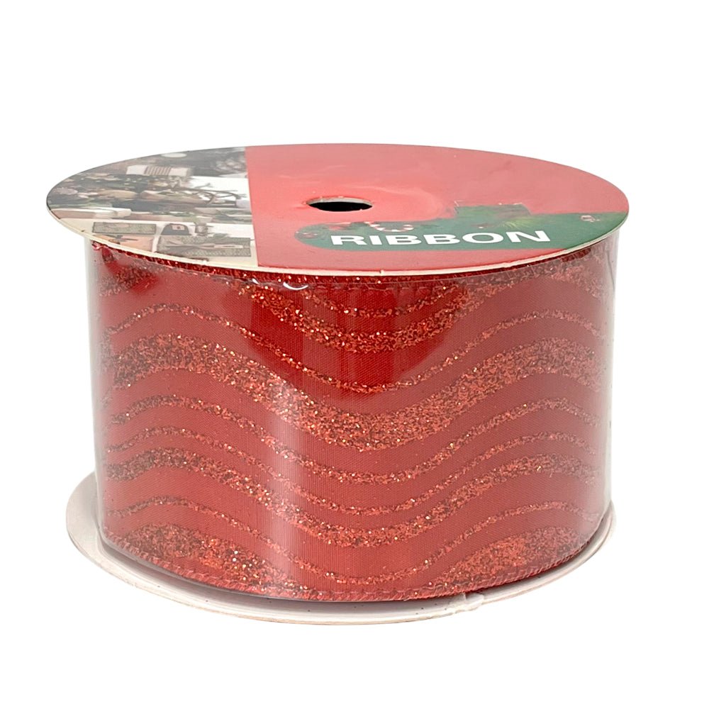 Cinta Decorativa Navideña Christmas Elegance / Rojas / 2.5"x10Yd / Surtido - Christmas Elegance - Titan.com.pa - 2100000535033