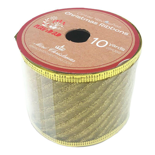 Cinta Navideña Miro Christmas 2.5" x 10 yd - Surtido