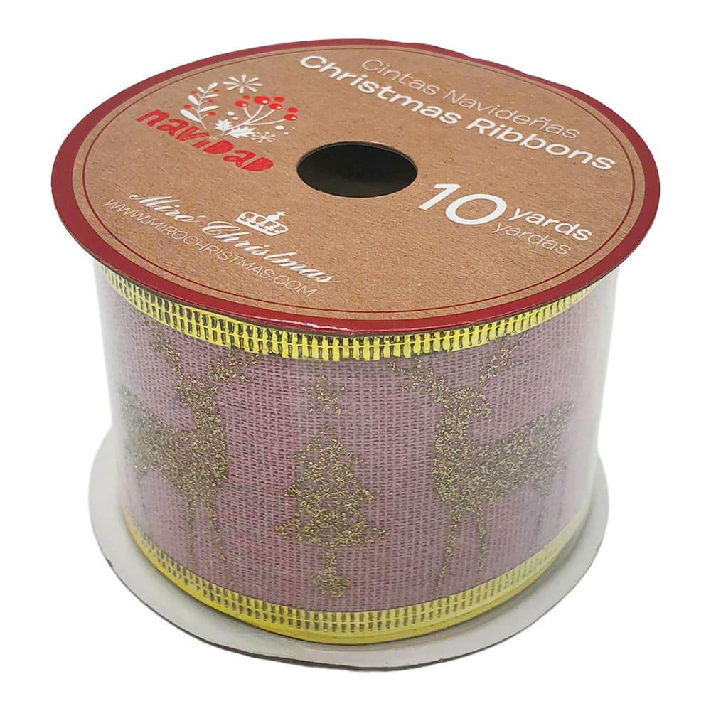 Cinta Navideña Miro Christmas 2.5" x 10 yd - Surtido